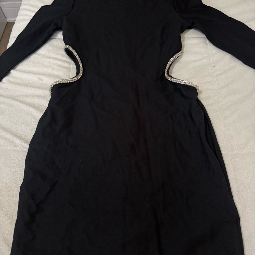 SHEIN Black Dress with Silver Detailing
